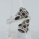 Smoky Quartz Gemstone Silver Rings