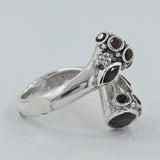 Smoky Quartz Gemstone Silver Rings