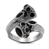 Smoky Quartz Gemstone Silver Rings