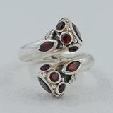 Smoky Quartz Gemstone Silver Rings