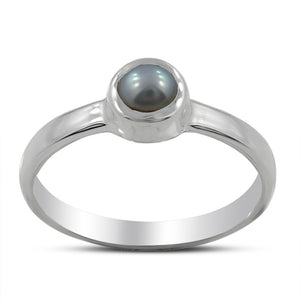 South Sea Pearl Sterling Silver Rings
