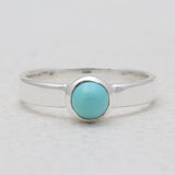 Mexican Turquoise Silver Band Rings