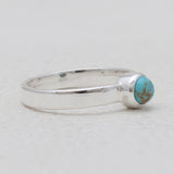 Mexican Turquoise Silver Band Rings
