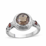 Smoky Quartz Sterling Silver Ring