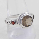 Smoky Quartz Sterling Silver Ring