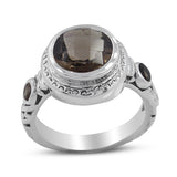 Smoky Quartz Sterling Silver Ring