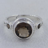 Smoky Quartz Sterling Silver Ring