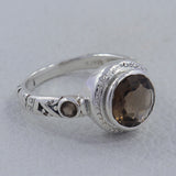 Smoky Quartz Sterling Silver Ring