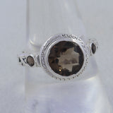 Smoky Quartz Sterling Silver Ring