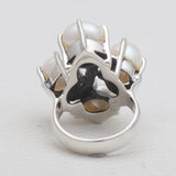South Sea Pearl Silver Designer Rings