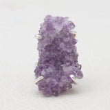 Amethyst Druzy Silver Rings