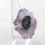 Large Amethyst Slice For women's Silver Jewelry