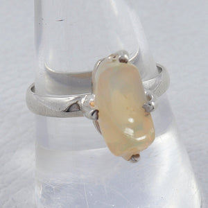 925 Sterling Silver Ethiopian Opal Ring