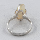 Ethiopian Opal Tumble Silver Ring