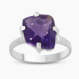 Natural Citrine Silver Rings