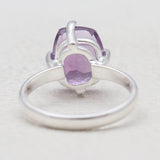 Natural Amethyst Silver Rings
