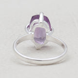 Natural Amethyst Silver Rings