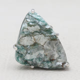 Green Kyanite Silver Rings