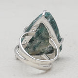 Green Kyanite Silver Rings