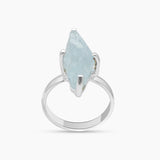 Aquamarine Silver Rings