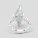 Aquamarine Silver Rings