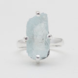 Aquamarine Silver Rings