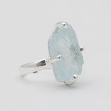 Aquamarine Silver Rings