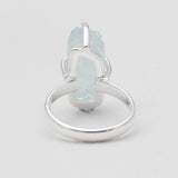 Aquamarine Silver Rings