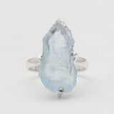 Aquamarine Silver Rings