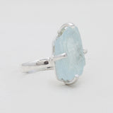 Aquamarine Silver Rings