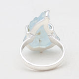 Aquamarine Silver Rings