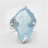 Aquamarine Silver Rings