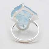Aquamarine Silver Rings