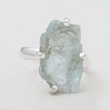 Aquamarine Silver Rings