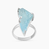 Aquamarine Silver Rings