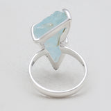 Aquamarine Silver Rings