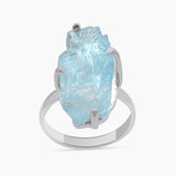 Aquamarine Silver Rings