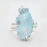 Aquamarine Silver Rings