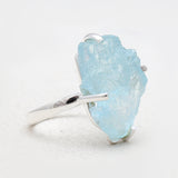 Aquamarine Silver Rings