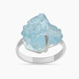 Aquamarine Silver Rings