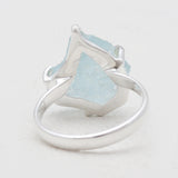 Aquamarine Silver Rings