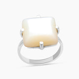 Natural Mother Fresh Pearl Silver Rings