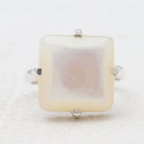 Natural Mother Fresh Pearl Silver Rings