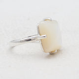 Natural Mother Fresh Pearl Silver Rings