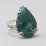 925 Sterling Silver Green Kyanite Rings