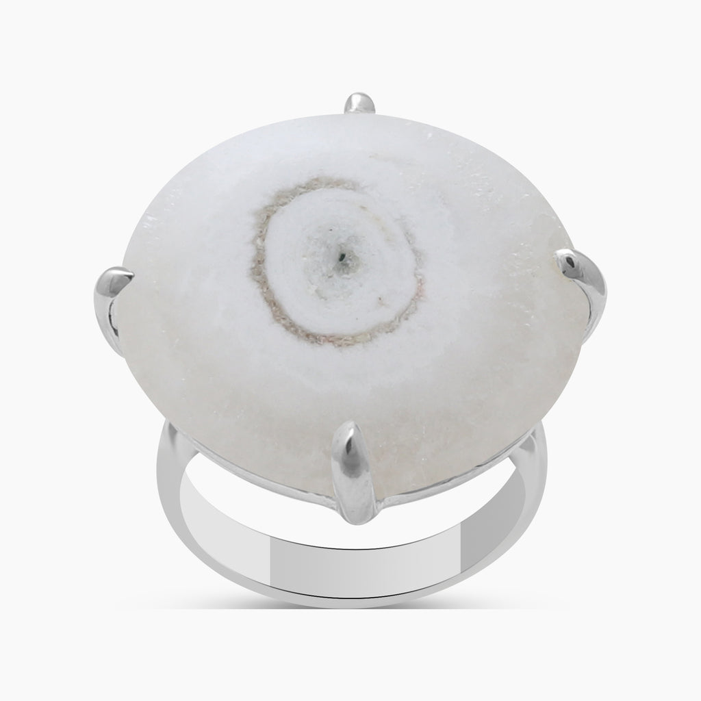 925 Sterling Silver Solar Quartz Rings