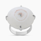 925 Sterling Silver Solar Quartz Rings