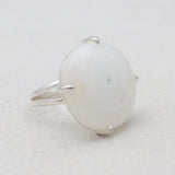 925 Sterling Silver Solar Quartz Rings