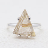 Rutilated Quartz Silver Rings