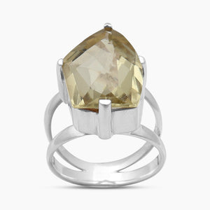 Green Gold Silver Rings